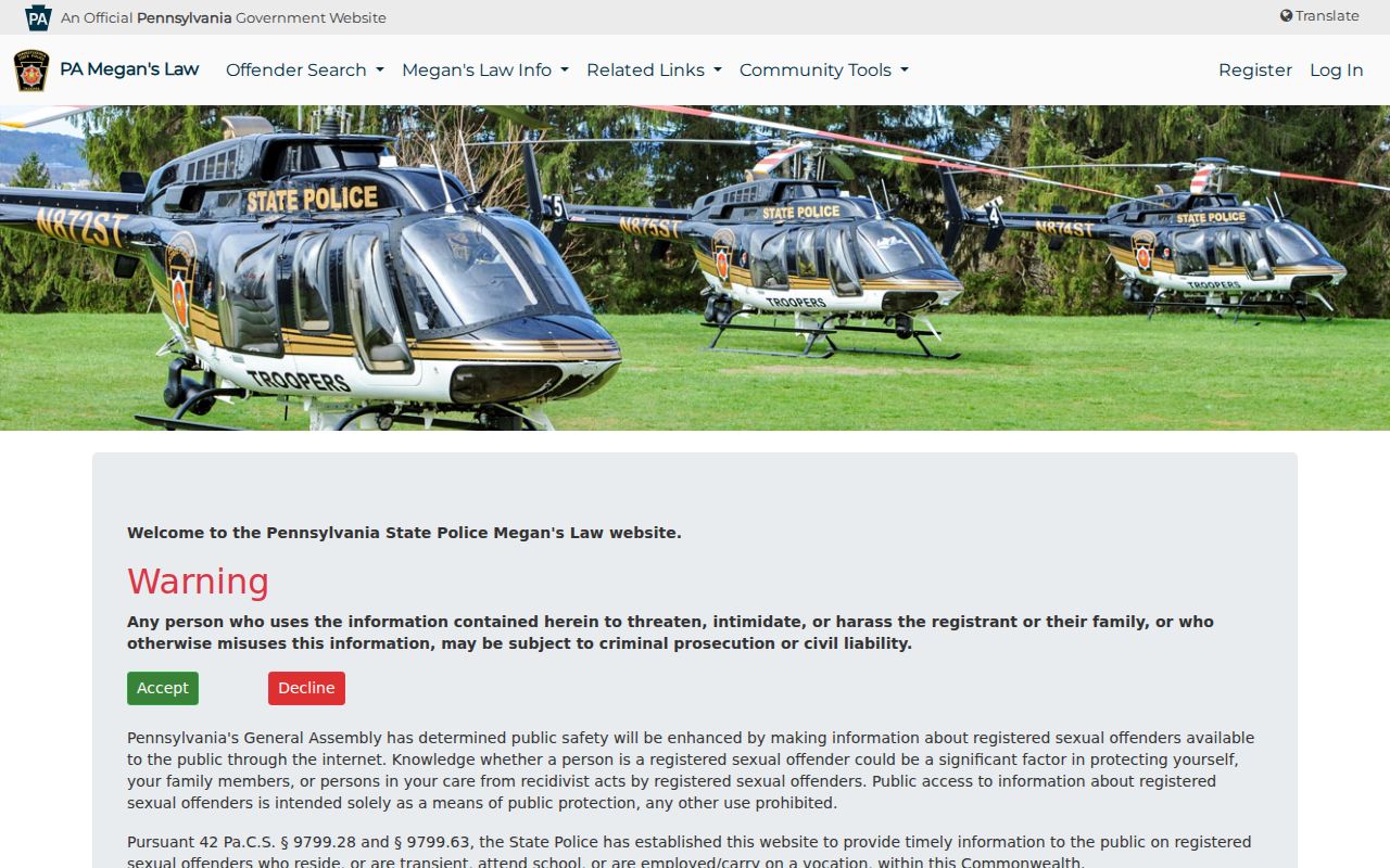 Upper Providence Township residents directory public-safety registry screen
